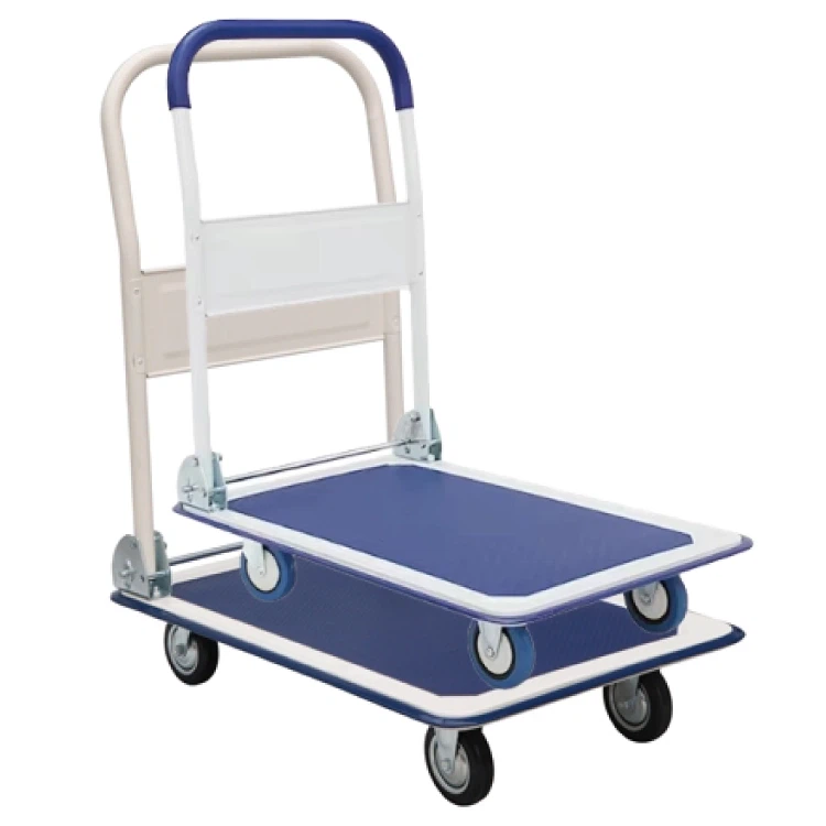 Heavy duty samanbrjótanlegur pallur vörubíll handvagn